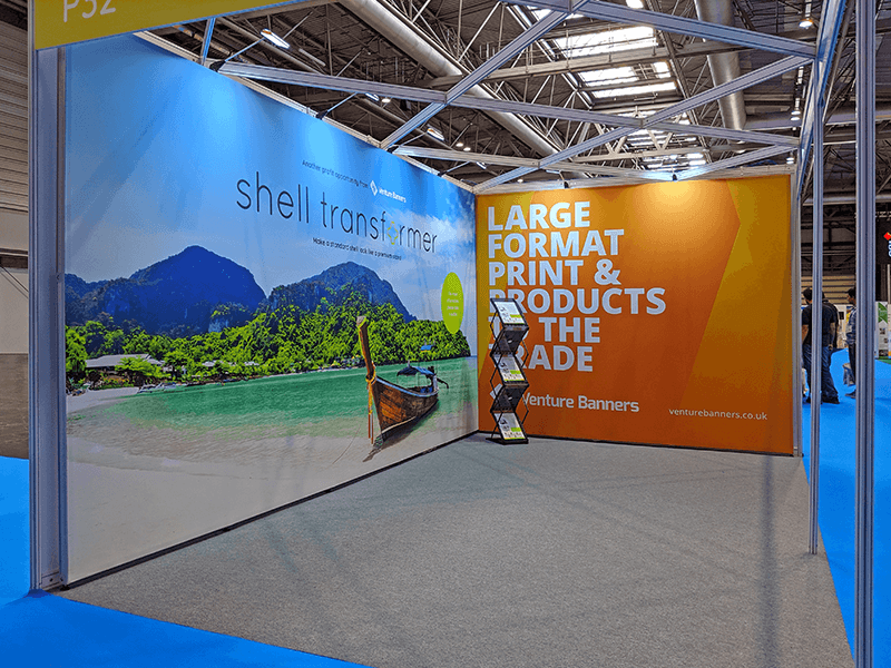 Venture Banners Shell Transformer at The Print Show 2019